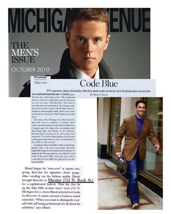 Maxine Salon in Chicago featured in Michigan Avenue Magazine October 2010