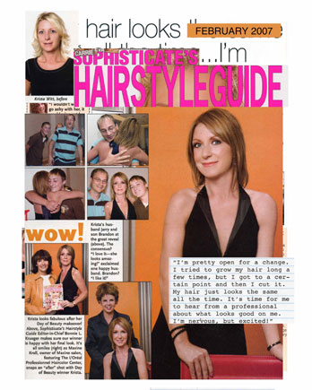 Maxine Salon featured in Sophisticates Hairstyle Guide February 2007