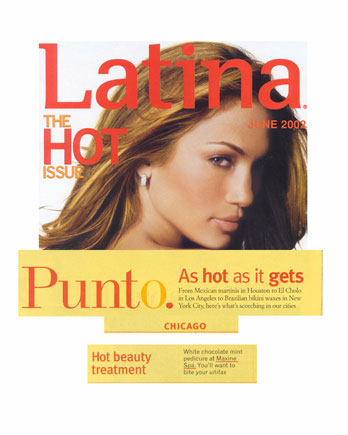 Maxine Salon in Chicago featured in Latina Magazine June 2002