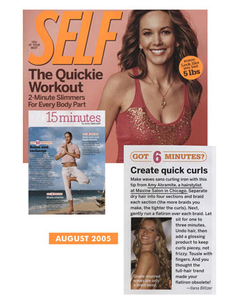 Maxine Salon in Chicago featured in Self Magazine August 2005