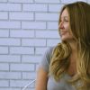 Stacie's finished look - a subtle, blonde dip dye that perfectly suits her client's sandy locks!