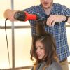 A quick-and-fab blowout from stylist Evan Roberts and our model is on her way to gorgeousness!
