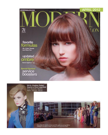 Amy Abramite of Maxine Salon featured in Modern Salon March 2012