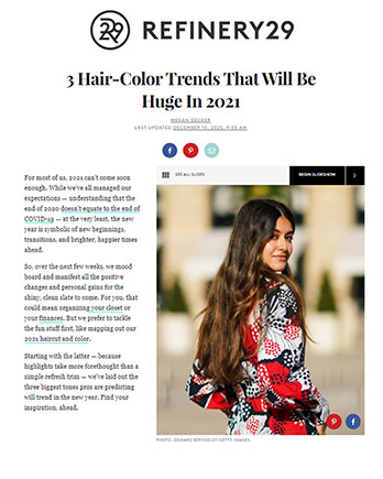 Maxine Salon featured in Refinery29 August 19, 2020