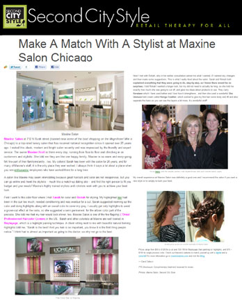 Maxine Salon's Creative Director Amy Abramite featured in Refinery29 May 21, 2011